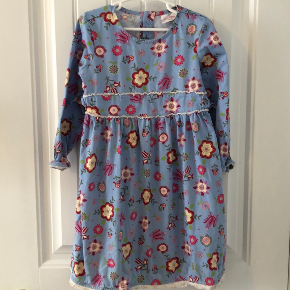 Hanna Andersson Blue Floral Play Dress